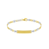 Herren-ID-Armband aus 18 Karat Gold – 750er Goldarmband mit Gravurplatte - 176268